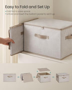 SONGMICS Set of 3 Storage Bins - Image 4