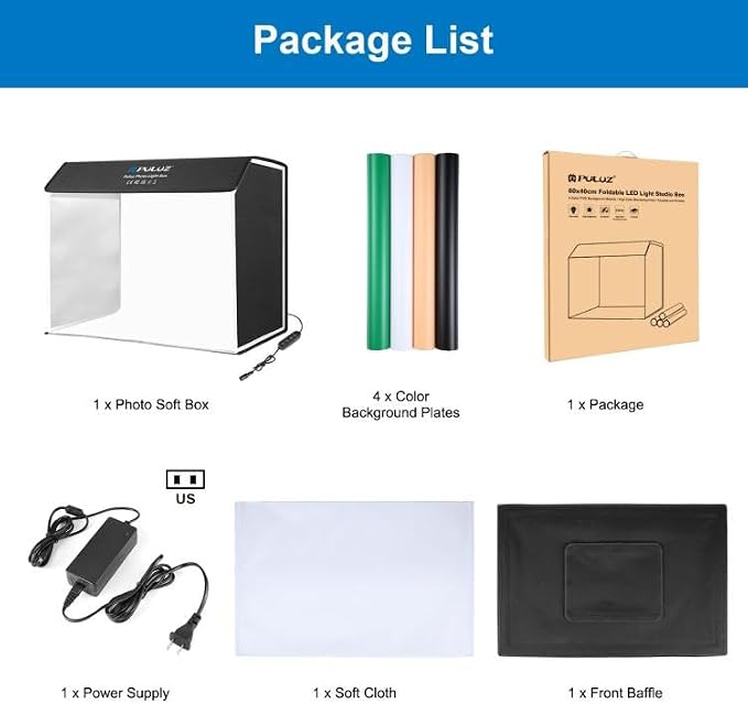 PULUZ Light Box Photography 24x16in, Portable Photo Studio Light Box - Image 8