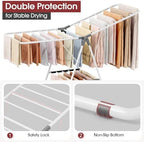 APEXCHASER Foldable Clothes Drying Rack, Adjustable Gullwings Space-Saving - Image 4