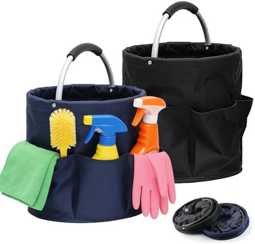 Tool Bucket Organizer 2-Pack, 17L Foldable Cleaner Caddy by Unknown