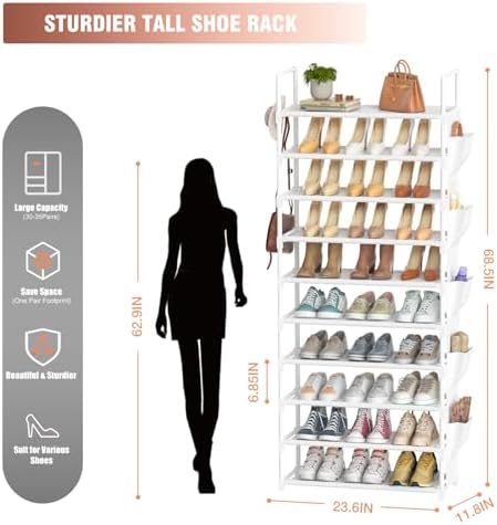 LUKYTOWER Tall Shoe Rack - Image 3