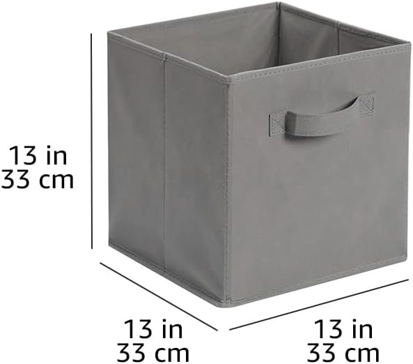 Amazon Basics Collapsible Fabric Storage Cube Bins Organizer - Image 4