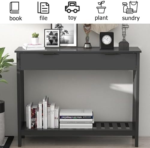 TaoHFE Black Narrow Console Table - Image 4
