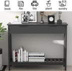 TaoHFE Black Narrow Console Table - Image 4