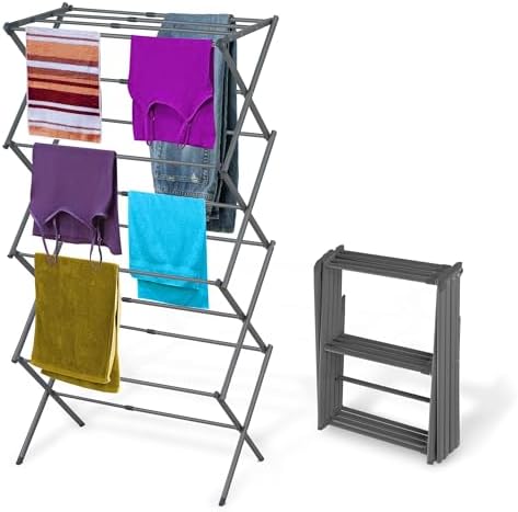 BLACK+DECKER 4-Tier Expandable Collapsible Clothes Drying Rack, Telescopic by Unknown
