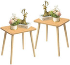FORAOFUR Short Side Table for Living Room, Mini End Table for Small Spacex2 by FORAOFUR