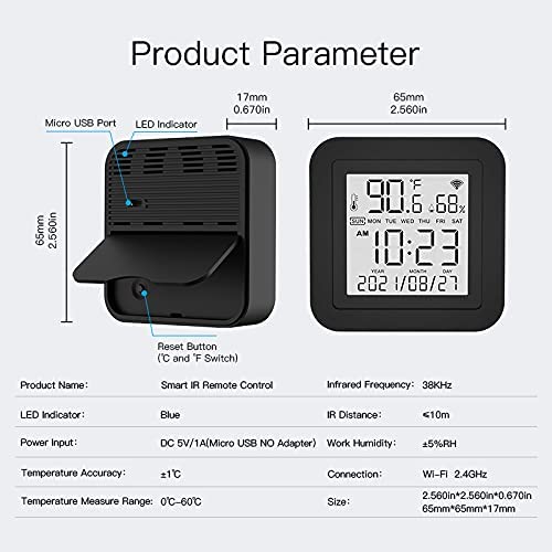 MOES Smart Temperature Humidity Monitor - Image 8