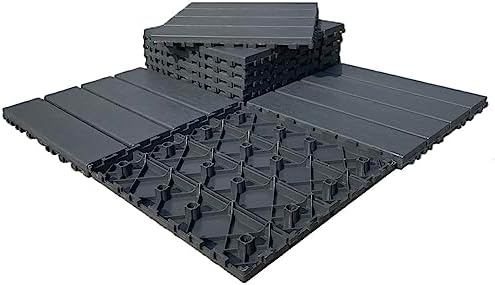 9 sq. ft Plastic Interlocking Deck Tiles, Floor Decking Tiles by VVoodeinck