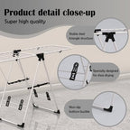 Maomo Foldable Clothes Drying Rack, Double-Sided Gullwing Laundry Drying Stand - Image 3