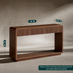 Evermagin 59'' Walnut Console Table - Image 2