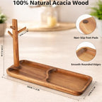 Acacia Wood Key Tray for Entryway Table Rectangle - Image 3