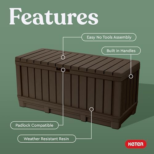 Keter Kentwood 92 Gal Outdoor Storage Box - Image 2