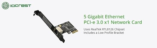 IO CREST 5.0GB PCIe Network Card – PCIe to 5.0 Gigabit Ethernet Network Card - Image 9