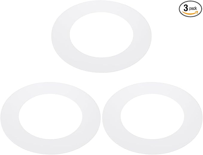 PATIKIL 4.3" ID 6.7" OD Plastic Trim Ring, Translucent Matte White by PATIKIL