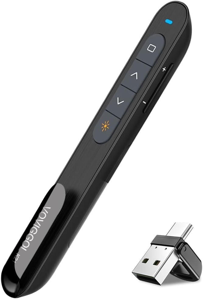 VOVIGGOL USB/Type-C 2 in 1 Presentation Clicker by Unknown