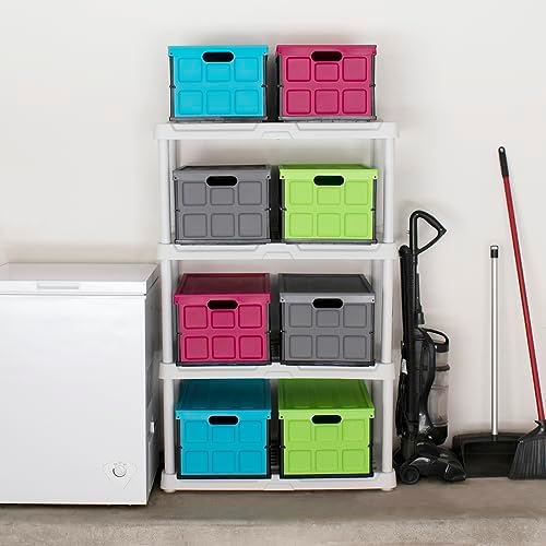Glad Collapsible Storage Bin - 48L Foldable Plastic Box - Image 4