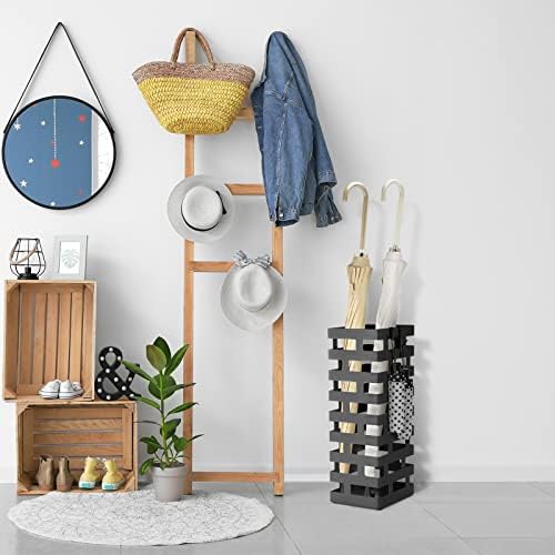 Tudomro Umbrella Stand Entryway, Tall Black - Image 5