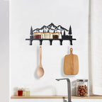 Key Holder for Wall, Metal Decorative Wall Mounted Mountain Key and Mail Holder - Image 5