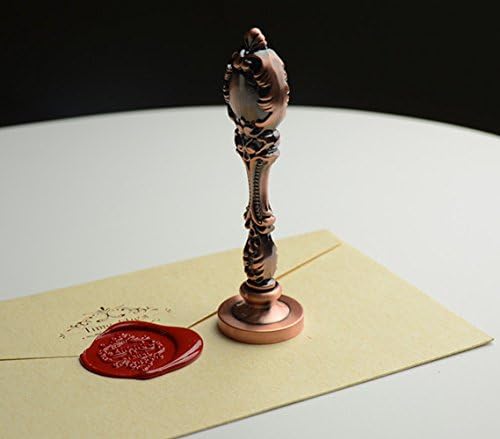 MDLG Luxury Dragon Sealing Wax Seal Stamp Vintage Custom Picture Logo Monogram Wedding Invitations Wax Sealing Stamp Bronze Metal Peacock Handle Set