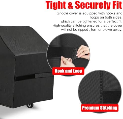 Griddle Cover, 28 Inch BBQ Gas Grill Cover - Image 4