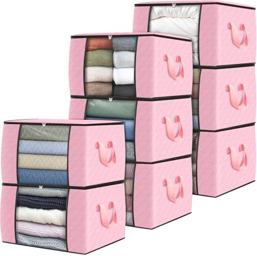 Fab totes 8 Pack Storage Bags for Clothes Blanket Storage Bins by Fabtotes