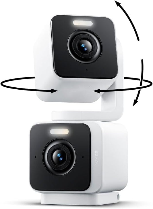 WYZE Duo Cam Pan Indoor/Outdoor IP65 2K 360° Pan/Tilt Smart Home Security Camera by WYZE