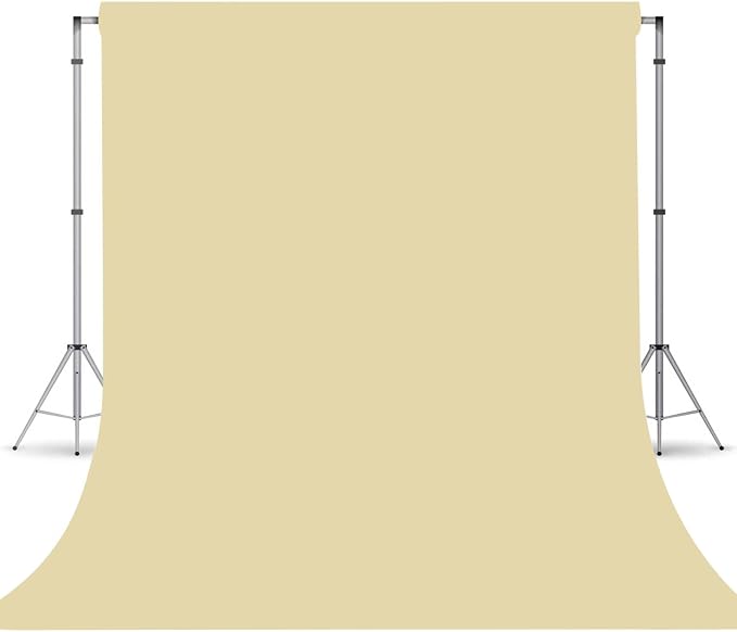 Tan Photography Backdrop for Photoshoot, Photo Backdrop Curtain, Perfect Tan by TERSUM