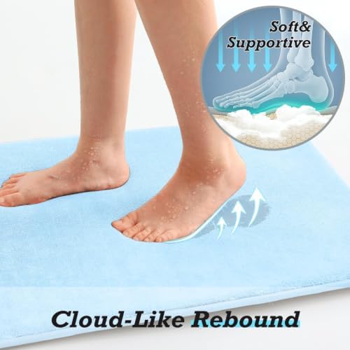 HUXMEYSON Bathroom Rugs Sets 3 Piece, Non-Slip & Quick Dry Bath Mat Set - Image 7