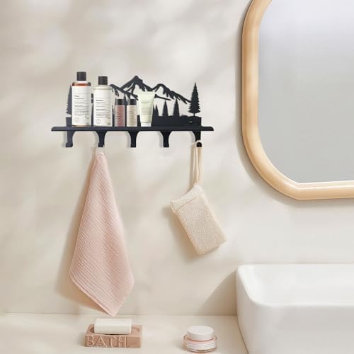 Key Holder for Wall, Metal Decorative Wall Mounted Mountain Key and Mail Holder - Image 6