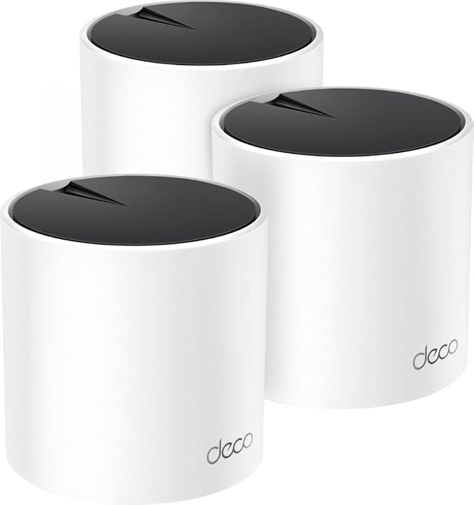 TP-Link - Deco X25 AX1800 Dual-Band Whole Home Mesh Wi-Fi 6 System - White by Amazon+Renewed