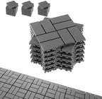 EchoDeck Interlocking Deck Tiles, 9 Pack Patio Tiles Outdoor Interlocking All by Unknown