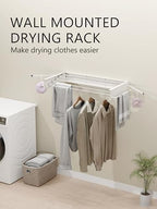 JOOM Wall Mounted Clothes Drying Rack, 31.5 Inch Foldable Rack - Image 2