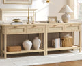 SICOTAS 79" Rattan Console Table by SICOTAS