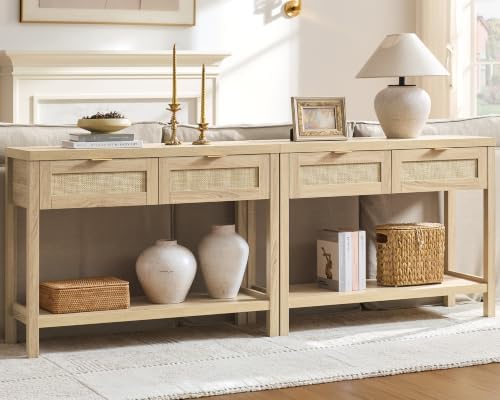 SICOTAS 79" Rattan Console Table by SICOTAS