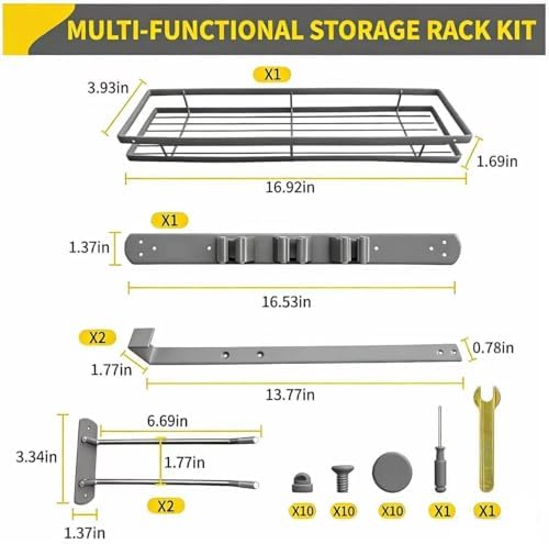 Over Door Tool Organizer, Heavy Duty Utility Rack - Image 2