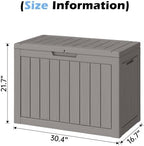 Outdoor Storage Box Waterproof, 45 Gallon Deck Box - Image 2