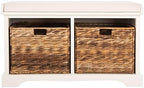 SAFAVIEH Freddy Wood Storage Bench by Unknown