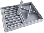 Gray Velvet Stackable Organizer Premium Quality Stackable Tray - Image 4