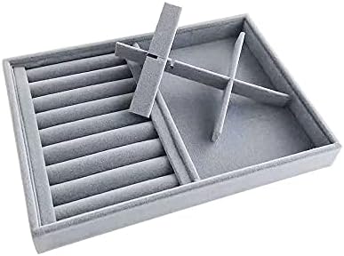 Gray Velvet Stackable Organizer Premium Quality Stackable Tray - Image 4