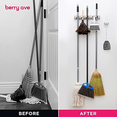 Broom Holder Wall Mount, Mop and Broom Organizer – Wall Mounted Broom Rack & - Image 5