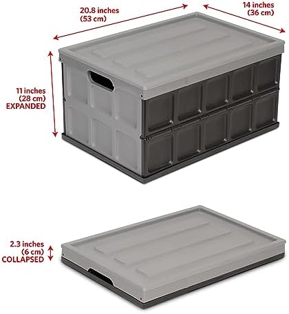 Glad Collapsible Storage Bin - 48L Foldable Plastic Box - Image 2