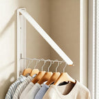 Clothes Drying Rack, Laundry Room Wall Mounted Retractable Clothes Hanger by Unknown