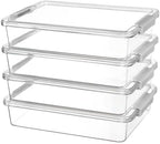 Vtopmart 4 Pack 6 Qt Plastic Storage Bins by Vtopmart