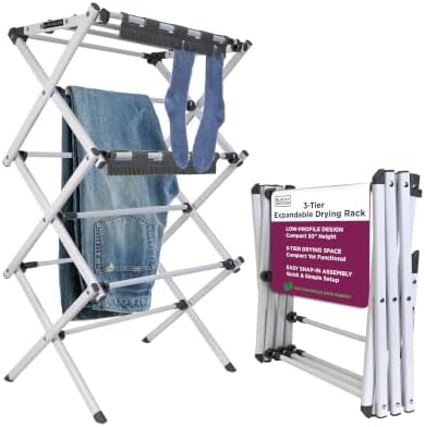 BLACK+DECKER Space Saving 3-Tier Expandable Clothes Drying Rack, Foldable by Unknown