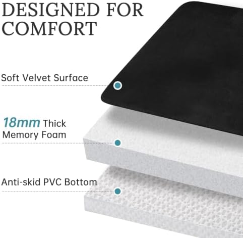 HUXMEYSON 3-Piece Memory Foam Bathroom Rug Set - Image 4