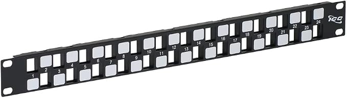ICC 24 Port Blank Keystone 1U Patch Panel by ICC