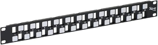 ICC 24 Port Blank Keystone 1U Patch Panel by ICC