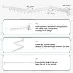 LIENAHU Clothes Drying Rack, Laundry Drying Rack, Clothes Rack Wall Mount - Image 5