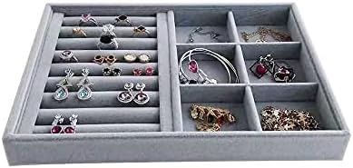 Gray Velvet Stackable Organizer Premium Quality Stackable Tray - Image 2