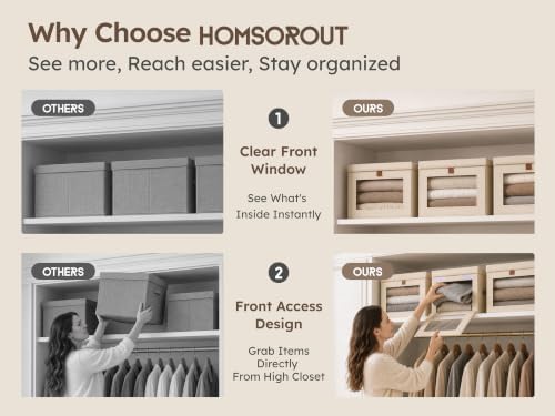 Homsorout Large Closet Storage Bins - Image 5